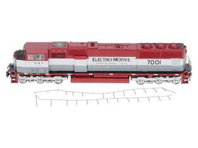 G69521 Athearn Ho Electro Motive Demo Sd70m Diesel Locomotive With Dcc #7001