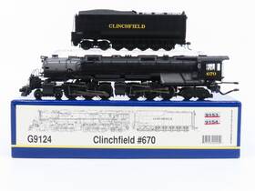 G9124 Athearn Ho Scale Genesis Crr Clinchfield 4-6-6-4 Steam #670 With Dcc