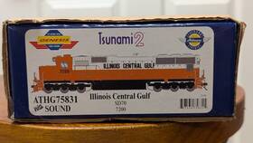 Ath75831 Athearn Genesis Ho Sd70 Illinois Central Gulf #7200 With Tsunami 2 Dcc And Sound
