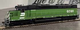 Athg63545 Athearn Genesis Ho #athg63545 Burlington Northern Sdp45 #6599 - Dcc Ready/lnib