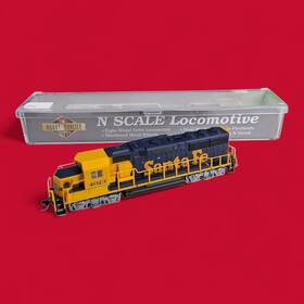Gp-60 Atlas 077071074001 N Scale Santa Fe Diesel Locomotive #7400 Tested Working