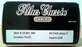10001369 Atlas Ho Scale Classic Alco C424 Canadian Pacific Cp #4228 Dcc And Sound