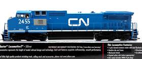 10002270 Atlas Ho Silver Dash 8-40cw Canadian National Cn Ic 2455 Dcc Ready Blue