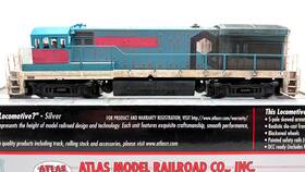 10003781 Atlas Ho Silver U33b Rock Island # 195 Patched And Weathered Dcc Ready