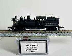 41625 Atlas N Master Line #41625 Sugar Pine Lumber Co. 2 Truck Shay Locomotive Rd #10