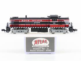 42025 Atlas 42024 N Scale Ri Rock Island Rs-3 Diesel Locomotive #495