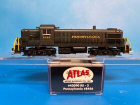 42090 Atlas Alco Rs-3 Pennsylvania Prr #8456 N Scale Diesel Locomotive - Nos