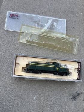 44005 Atlas Classic N Scale Rs-1 Jersey Central 1204 Diesiel Loco Ln Runs Well