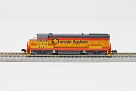 44502 Atlas N Scale U25b Ph 2a Diesel Locomotive Chessie System C7o #8127 Dc