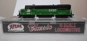 44712 Atlas N Scale U25b Burlington Northern 5428 Dcc Ready