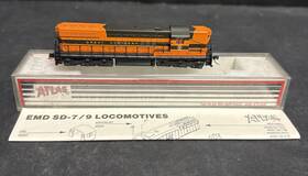 4541 Atlas Emd Sd-9 Great Northern Locomotive Train N Scale #579 Tested