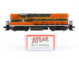 48025 Atlas N Scale Gn Great Northern Gp7 Diesel Locomotive #624