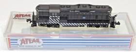 48032 Atlas N Scale Santa Fe Zebra No # Gp-7 Diesel Locomotive
