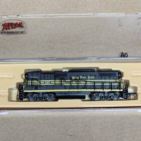48416 Atlas Ftftnftft Scale # Nickel Plate Road Gp-9 T.t. Diesel Engine #481 With Box