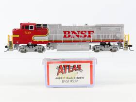 8-40bw Atlas 48811 N Scale Bnsf Inch Warbonnet Ge Dash Diesel #539 - Dcc Ready