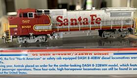 8-40bw Atlas 48824 N Dash Bnsf Patch Ex-santa Fe Rd# 567 Dcc