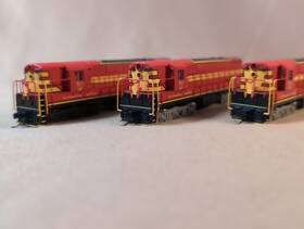 Atlas 49509 49510 49511 N Scale Fairbanks-morse Train Master Demonstrator Consist Set Tm-2 Tm-3
