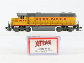 49836 Atlas N Scale Up Union Pacific Emd Gp38 Diesel #1977 - Dcc Ready