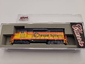 B30-7 Atlas 49909 N Scale Locomotive Chessie System C&o With Box
