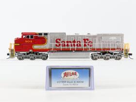8-40cw Atlas 51909 N Master Atsf Inch Warbonnet Ge Dash Diesel #804 - Dcc Ready