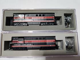 H15-44 Atlas 52007 N Diesel Locomotive Rock Island #400 And #401 Dcc Equipped