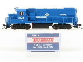 Gp15-1 Atlas 52636 N Scale Trainman Cr Conrail Diesel Locomotive #1626