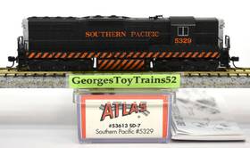 53613 Atlas N Gauge 1 160 Sc #5329 Sp Southern Pacific Emd Sd-7 Dcc Ready