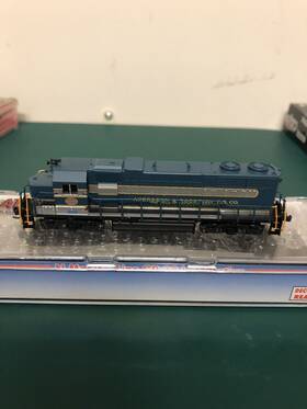 Gp-38 Atlas 53978 N Scale Aberdeen And Rockfish Low Nose