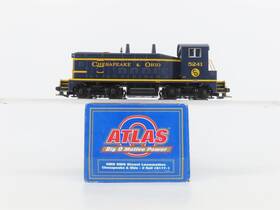 2-rail Atlas 6177-1 O Scale C&o Chesapeake And Ohio Sw9 Diesel Locomotive #5241