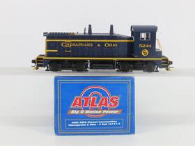 2-rail Atlas 6177-2 O Scale C&o Chesapeake And Ohio Emd Sw9 Diesel Switcher #5244