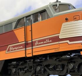 3-rail Atlas 642988120822 O Milwaukee Road Olympian Hiawatha #9a Fm Erie-built Diesel Powered