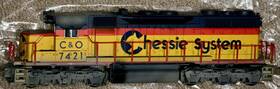 6803-2 Atlas O-scale C&o Sd35 Diesel Engine Non-powered Custom Weathered Chessie Mth 6803-2 Atlas O-scale C&o Sd35 Diesel Engine Non-powered Custom Weathered Chessie Mth