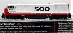 U30c Atlas 7341 Ho Master Silver Soo Line # 807 Phase 2 Dcc Sound Installed