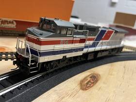 Dash-8 Atlas 7397 Ho Scale Master-silver Amtrak Dcc Installed