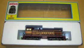 1010 Atlas 8084 Ho Gulf Mobile And Ohio S-2 Diesel Locomotive Switcher #1010 Ln In Box