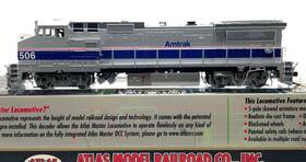 8-32bw Atlas 9074 Ho Master Dash Amtrak # 506 Dual Mode Decoder Dc Dcc