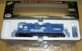 Gp-38 Atlas 9159 Master Ho Conrail Emd Locomotive #7883 Operates Dcc And Dc Ln In Box