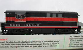H15-44 Atlas 9508 Master Ho Scale Ri Rock Island Fm Diesel Locomotive #401 Dcc