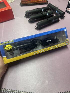 2034 Bachmann 022899506098 #50609 Ho Usra 0-6-0 And Slope Tender Santa Fe Steam Locomotive