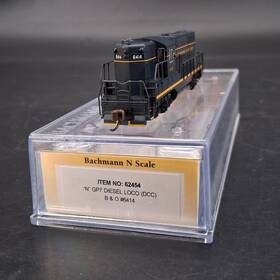 62453 Bachmann 022899624549 N Scale Gp-7 Diesel Locomotive Baltimore And Ohio #6414 With Dcc #62453