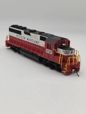 3796 Bachmann 022899635378 Ho Scale Gp40 Western Maryland #3796 Diesel Locomotive #63537 Lighted