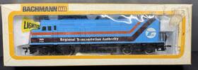 F40ph Bachmann 0677 Ho Scale No. Diesel Locomotive Rta Mokena Il-mint In Box F40ph Bachmann 0677 Ho Scale No. Diesel Locomotive Rta Mokena Il-mint In Box