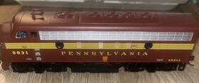 070795 Bachmann Ho Scale F7 Hawthorne Village Pennsylvania Locomotive Track Tested. Works