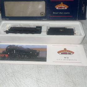 32-256 Bachmann Oo Gauge 2-8-0 Austerity Class Br Black Inch 90566 Steam Loco