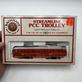 41-629-c3 Bachmann Ho Scale Pacific Electric Pcc Streamline Trolley In Box/ln