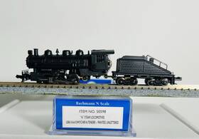 50598 Bachmann N Scale #50598 Usra 0-6-0 Switcher And Tender Steam Locomotive Unlettered