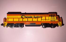 51-640-09 Bachmann N Scale Chessie System Ge U36b Diesel Locomotive Tested/runs