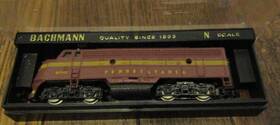 5502-5 Bachmann Vintage N Scale Train- Pennsylvania Railroad- Prr Diesel Engine # 9710