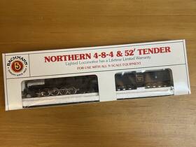 58066 Bachmann N Scale 4-8-4 Steam Locomotive Burlington Northern #5605