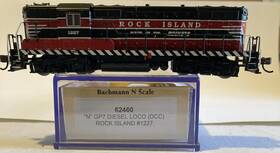 62460 Bachmann N Scale Emd Gp-7 Rock Island #1227 With Dcc